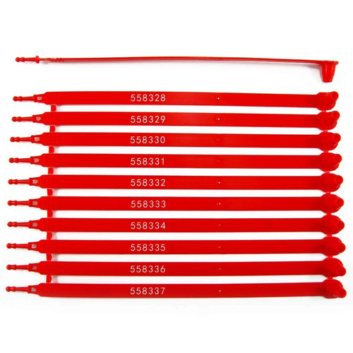 100 red plastic - (r),