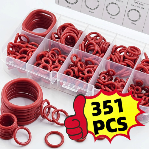 351pcs silicone ring set - silicone, o-ring