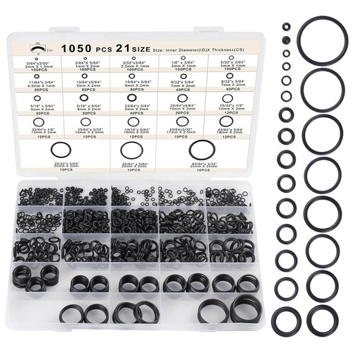 1050pcs ring kit sizes - o,