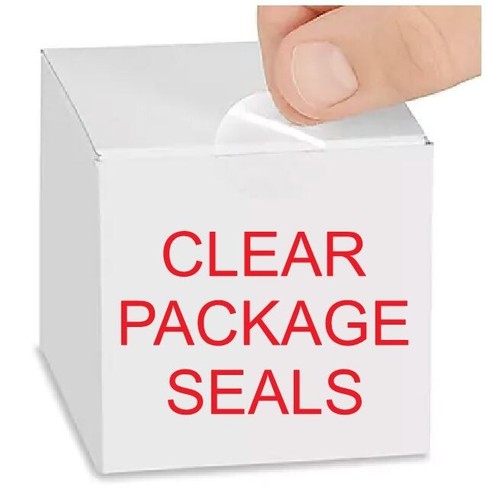 Clear round tamper seal - round,