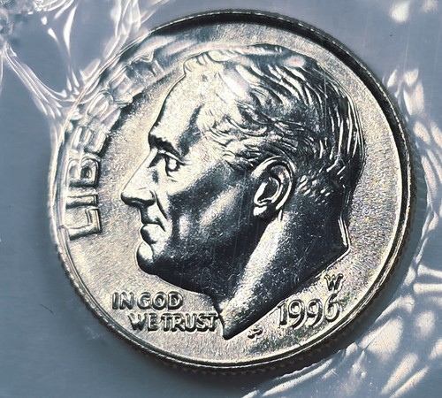 1996 roosevelt dime - 1996, 50th