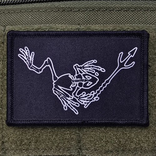 Frog man navy - navy, patch