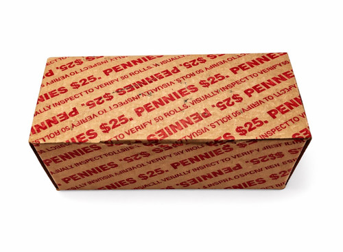 Bank sealed penny box - bank, box-50