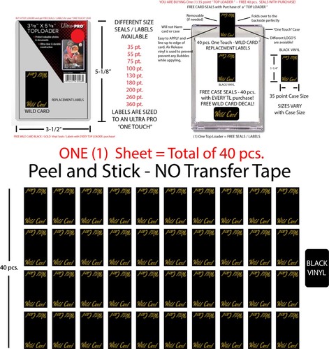 One touch stickers wild card - stickers,