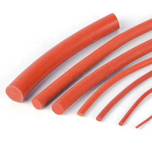 Red solid silicone rubber - solid,